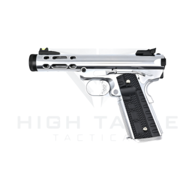 WE GALAXY 1911 GAS BLOWBACK PISTOL (SILVER SLIDE – SILVER FRAME)