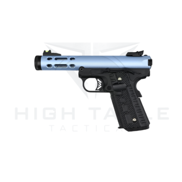 WE GALAXY 1911 GAS BLOWBACK PISTOL (BLUE SLIDE – BLACK FRAME)