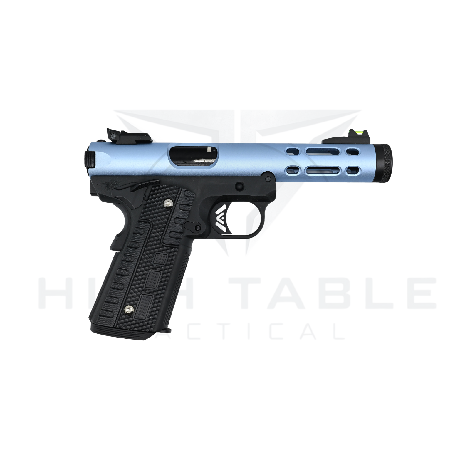 WE GALAXY 1911 GAS BLOWBACK PISTOL (BLUE SLIDE – BLACK FRAME) - Image 2