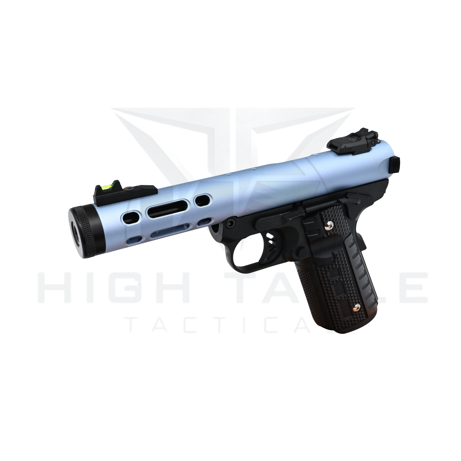 WE GALAXY 1911 GAS BLOWBACK PISTOL (BLUE SLIDE – BLACK FRAME) - Image 4